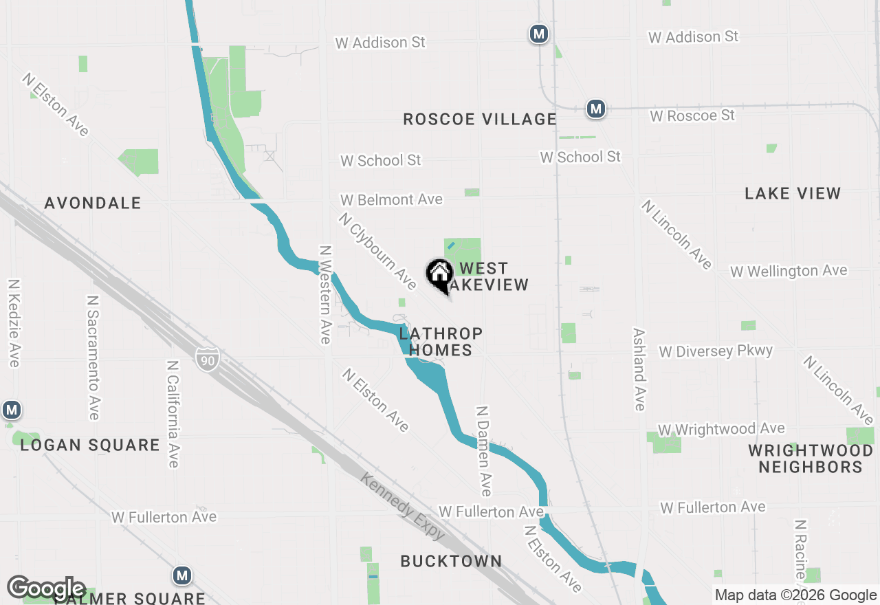 Map of 2915 N Clybourn Avenue #409, Chicago, IL 60618