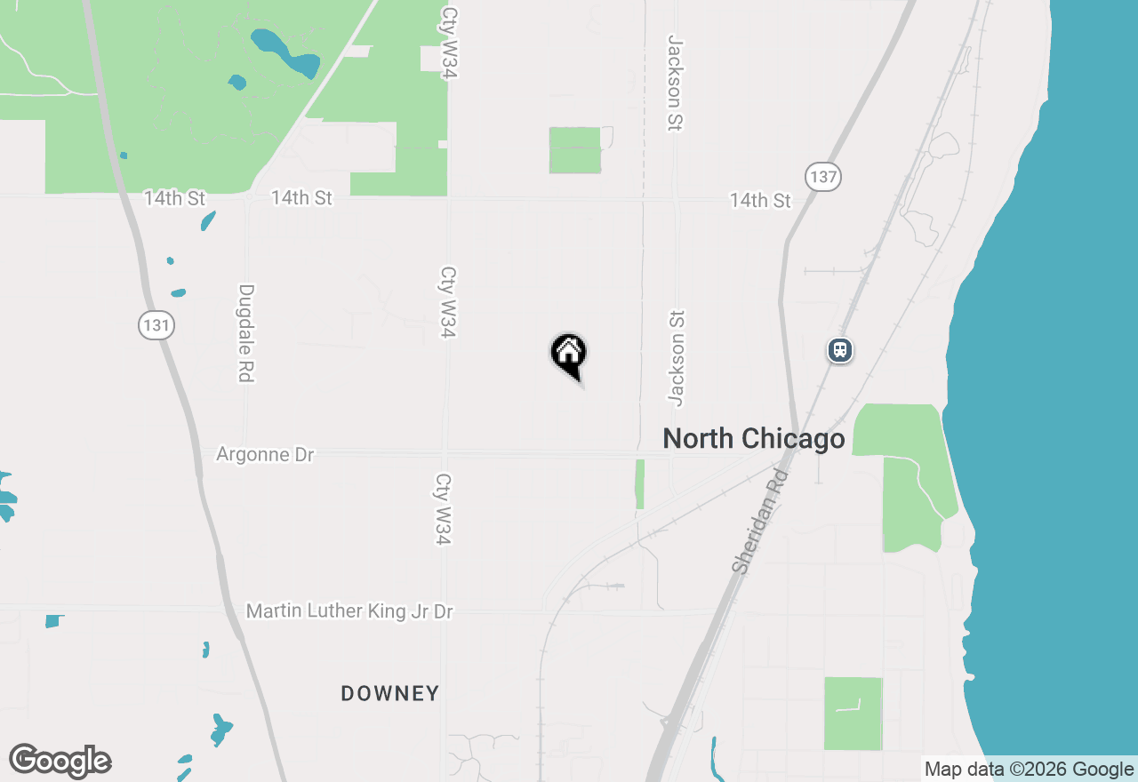 Map of 1738 Seymour Avenue, North Chicago, IL 60064