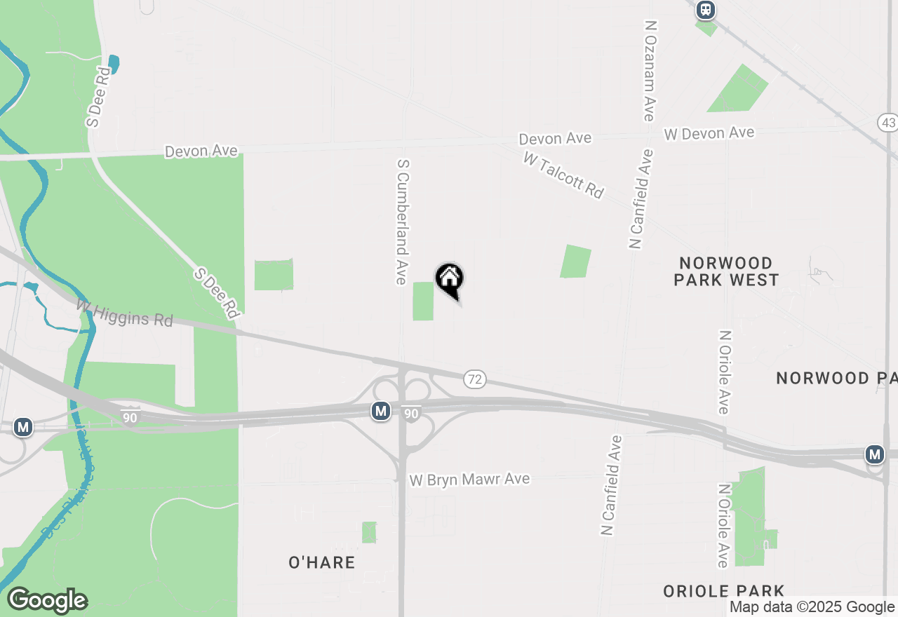 Map of 1719 S Fairview Avenue, Park Ridge, IL 60068