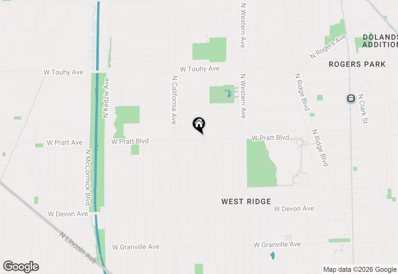 Map of 2636 W Pratt Boulevard, Chicago, IL 60645