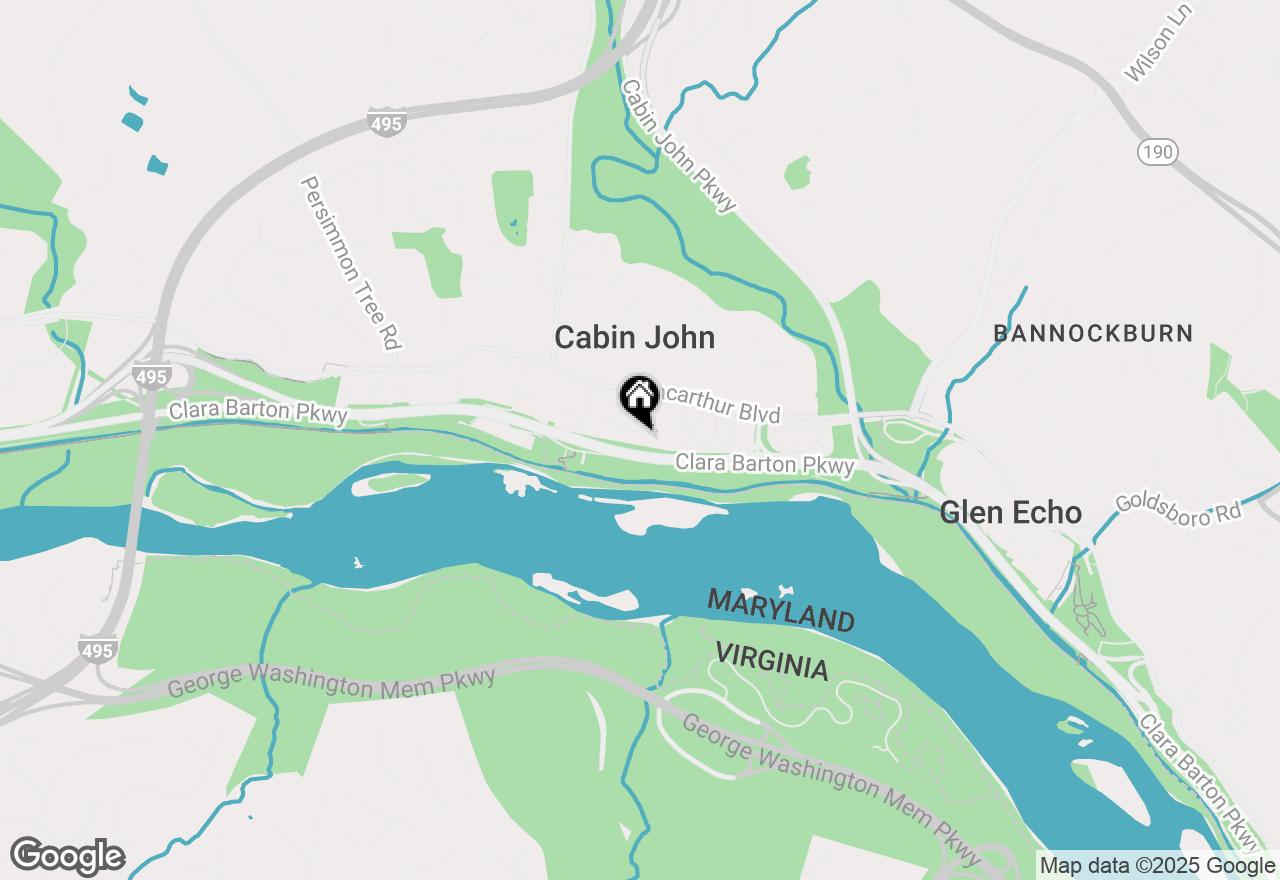 Map of 6410 Wishbone Terrace, Cabin John, MD 20818