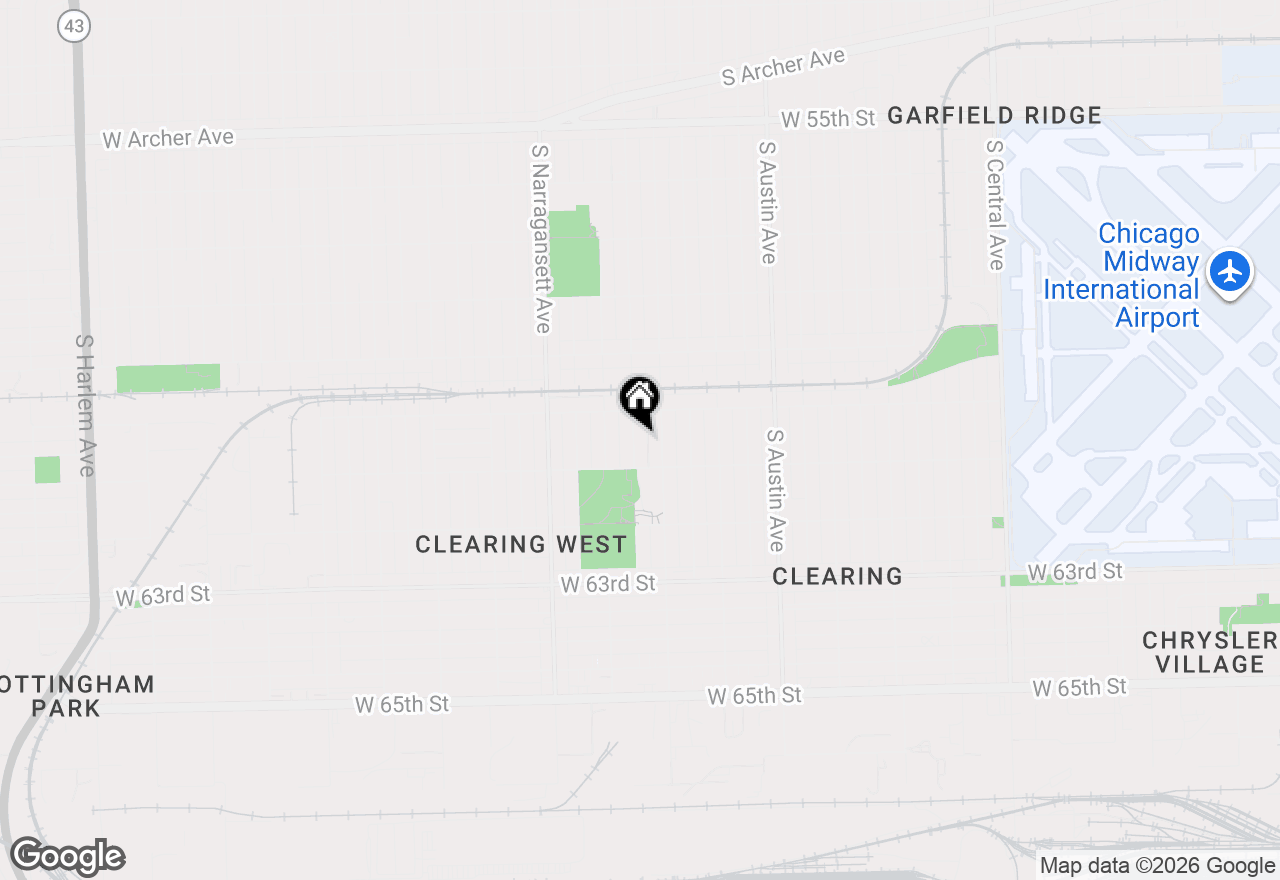 Map of 6031 S Merrimac Avenue, Chicago, IL 60638