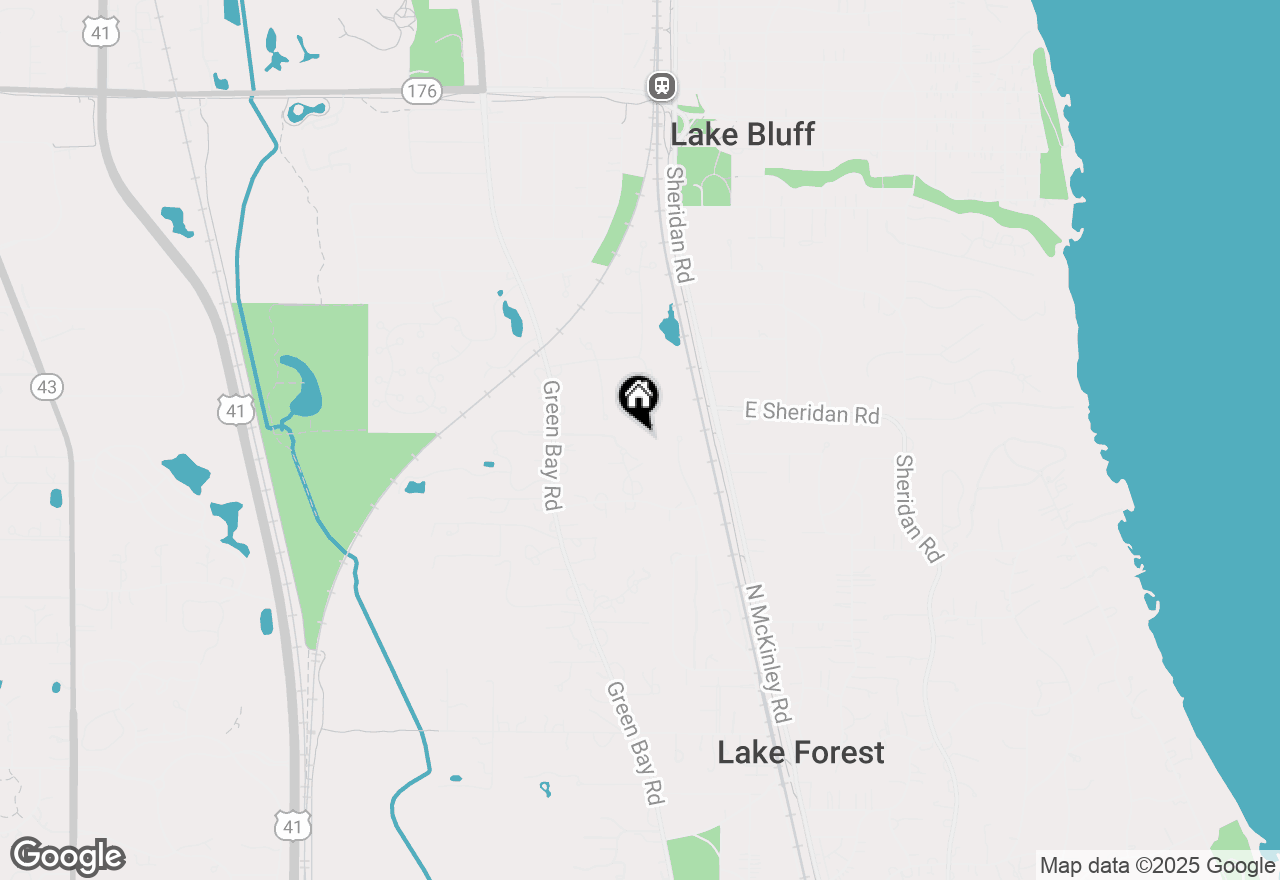 Map of 1585 Tara Lane, Lake Forest, IL 60045