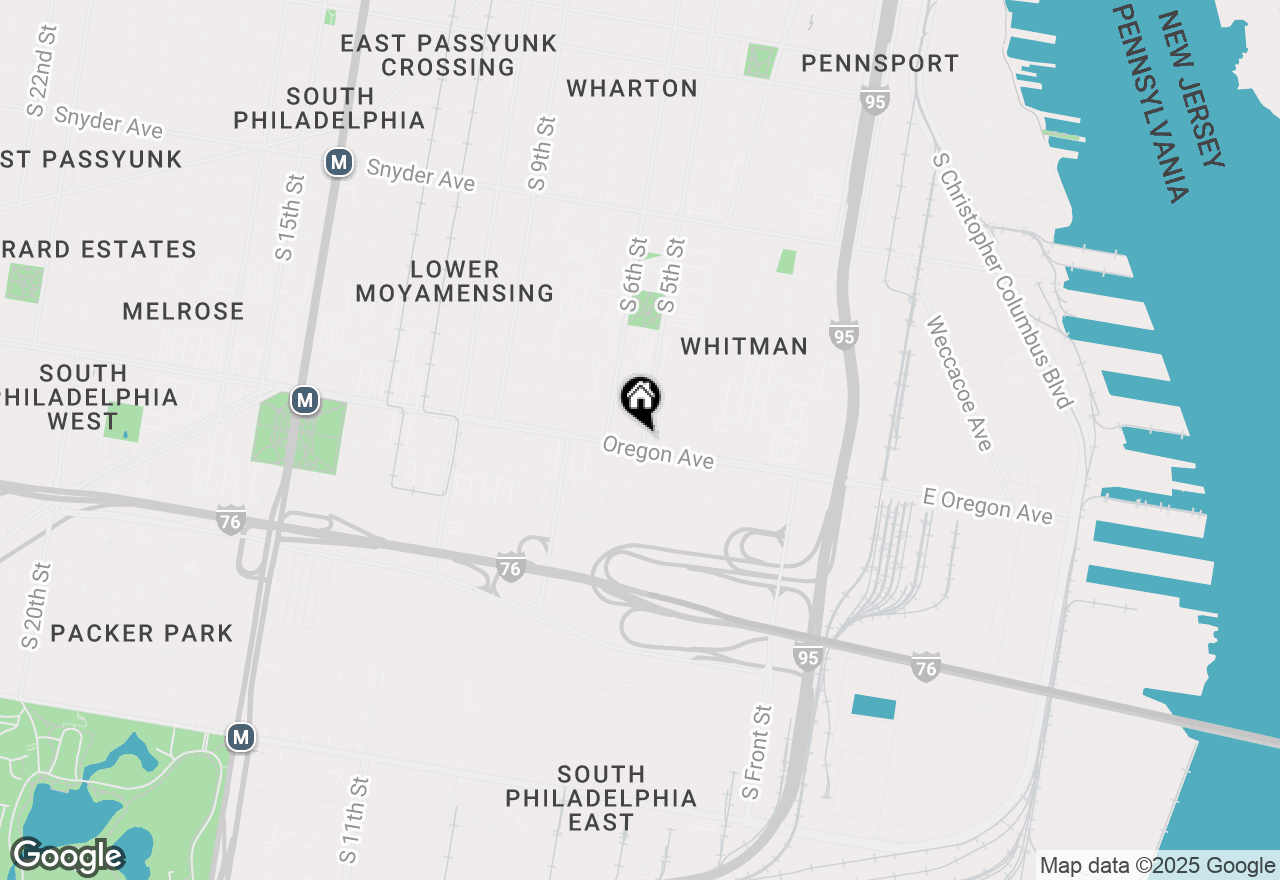 Map of 501 W Oregon Avenue #3RD FL, Philadelphia, PA 19148