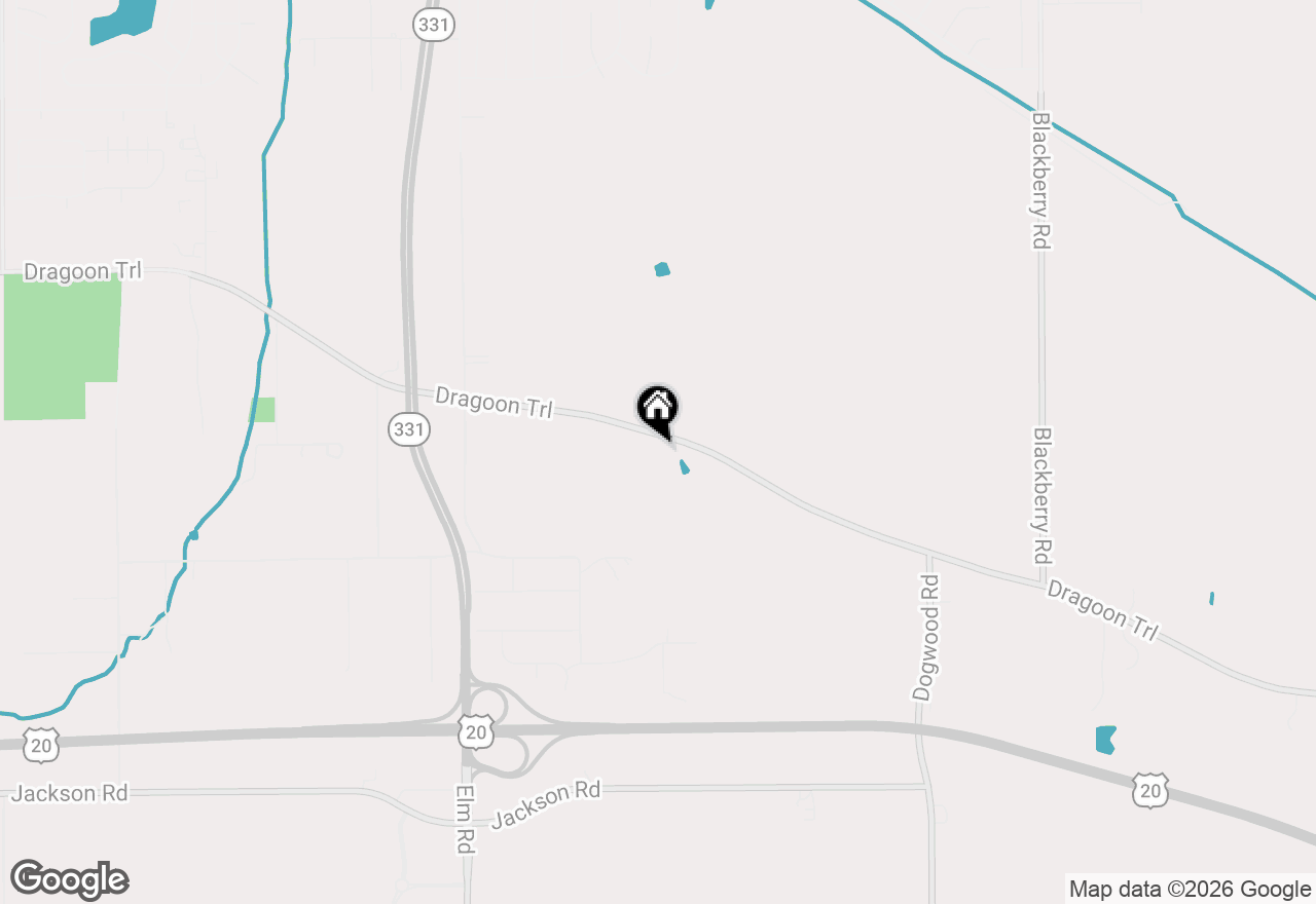 Map of 13550 Dragoon Trail, Mishawaka, IN 46544