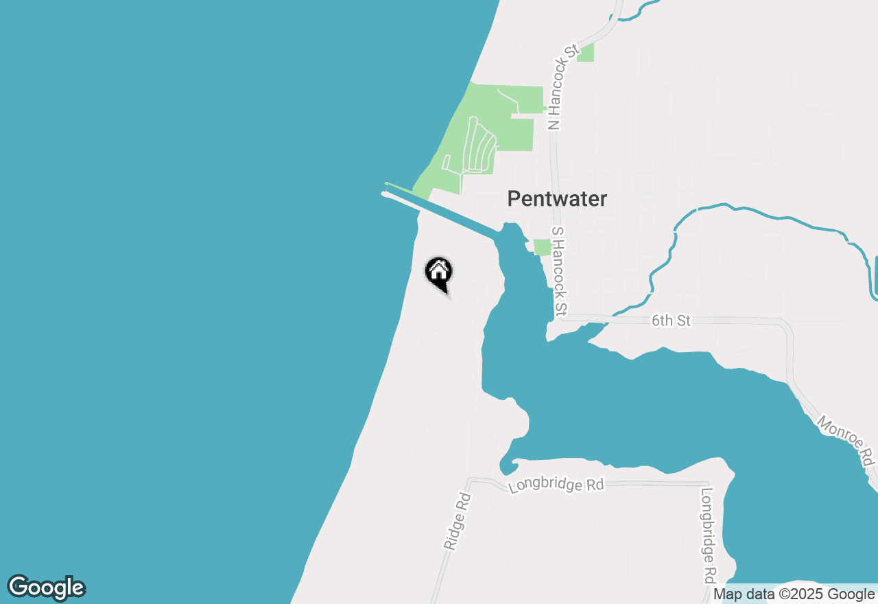 Map of 240 S Montgomery Boulevard, Pentwater, MI 49449