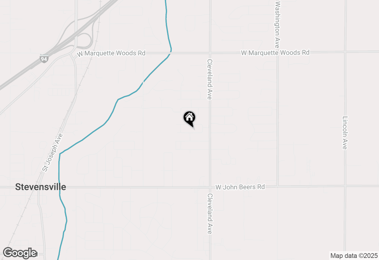 Map of 1825 S Sierra Way, Stevensville, MI 49127