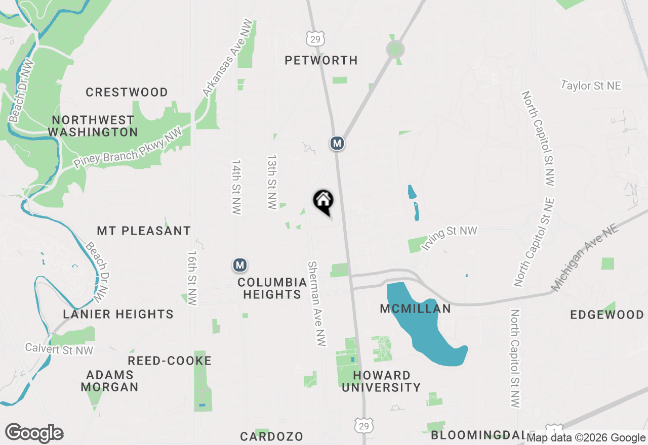 Map of 756 Morton Street Nw, Washington, DC 20010