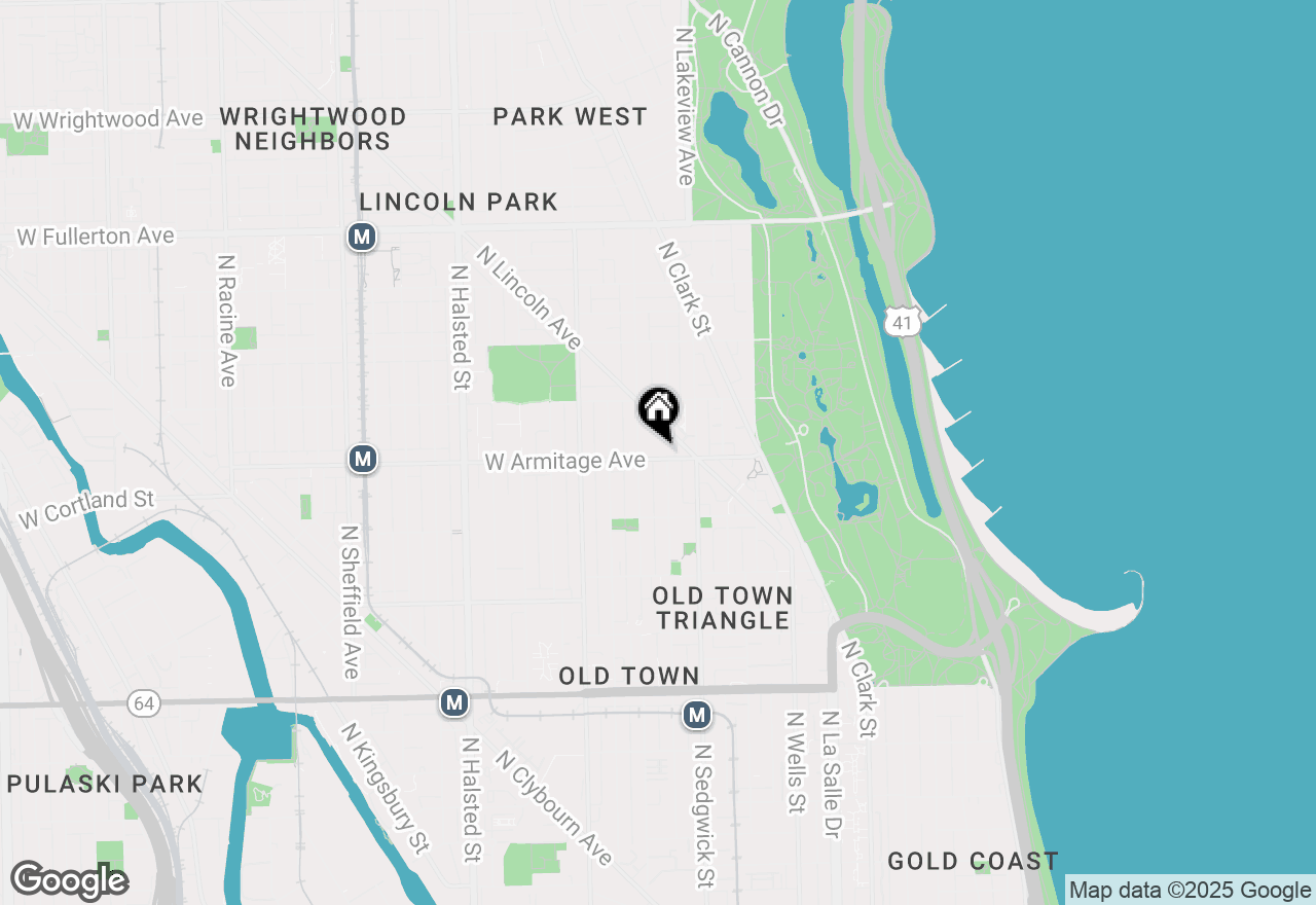 Map of 434 W Armitage Avenue #E, Chicago, IL 60614