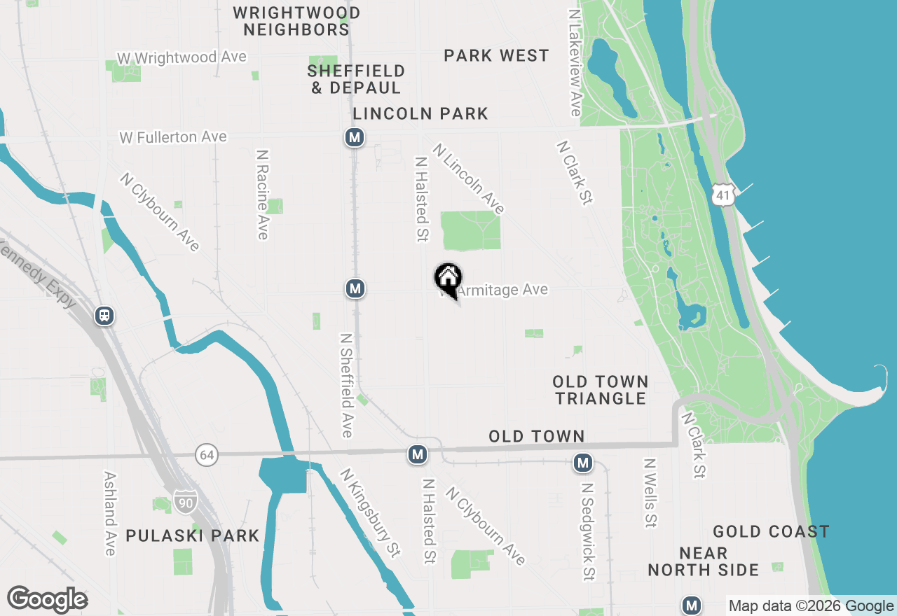 Map of 1949 N Burling Street, Chicago, IL 60614