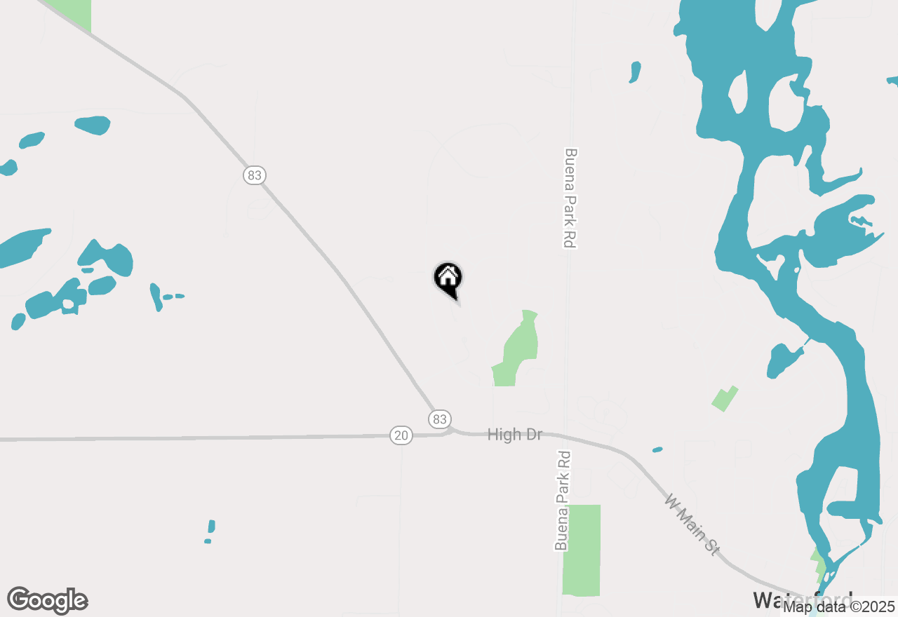 Map of 616 Ravenwood Ct #A, Waterford, WI 53185