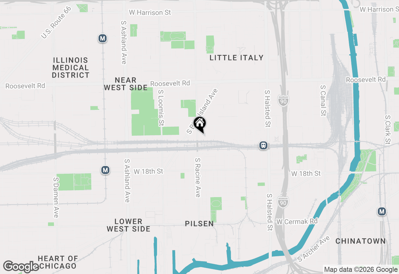 Map of 1151 W 15th Street #341, Chicago, IL 60608