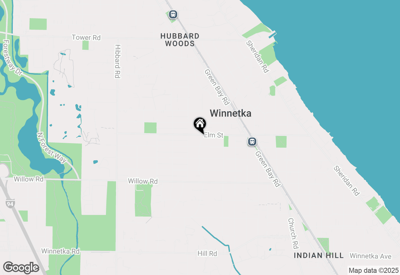 Map of 524 Provident Avenue, Winnetka, IL 60093