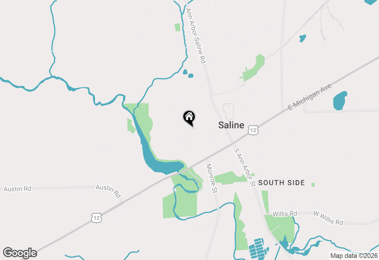 Map of 385 Hollywood Drive, Saline, MI 48176