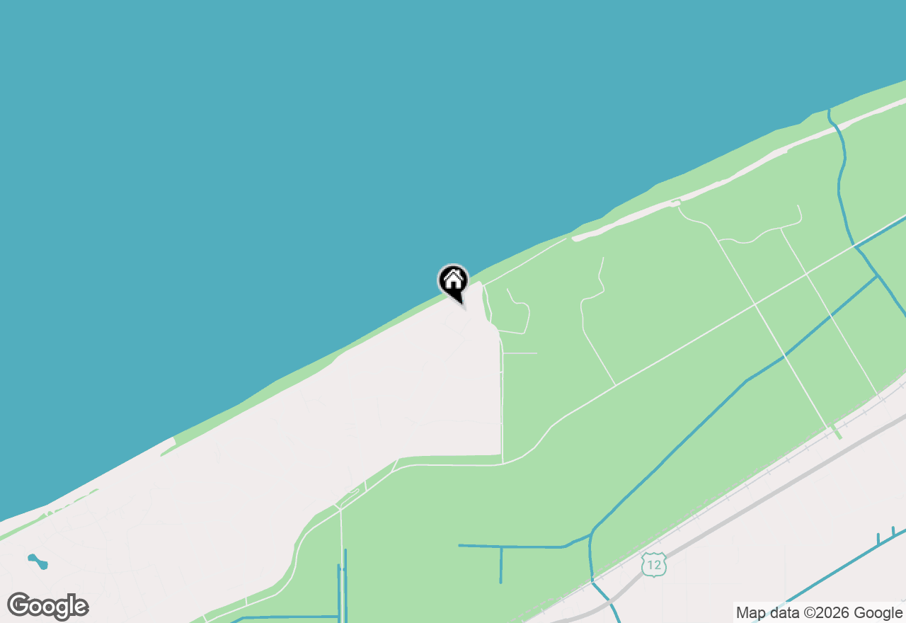 Map of 827 E Lake Front Drive, Beverly Shores, IN 46301