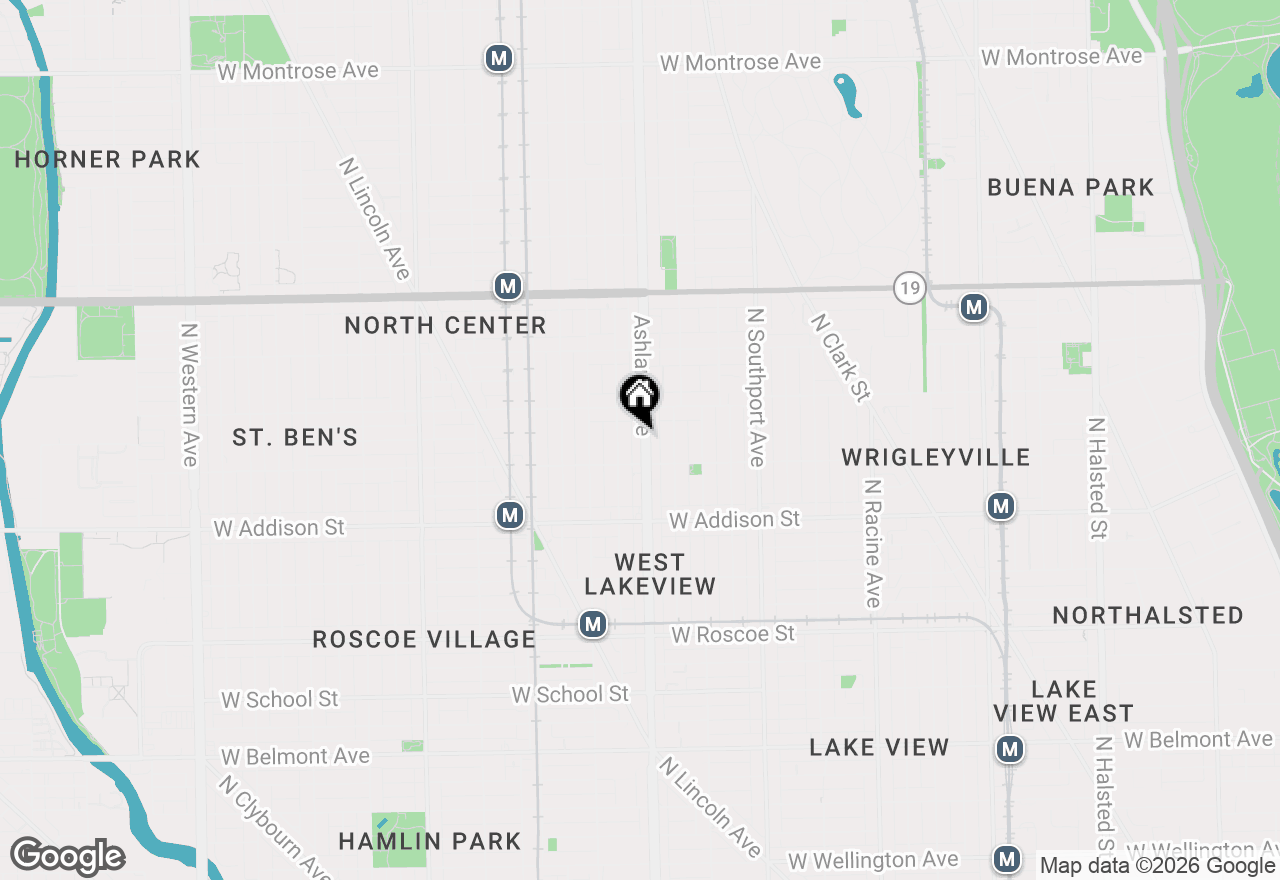 Map of 3726 N Ashland Avenue #PH, Chicago, IL 60613