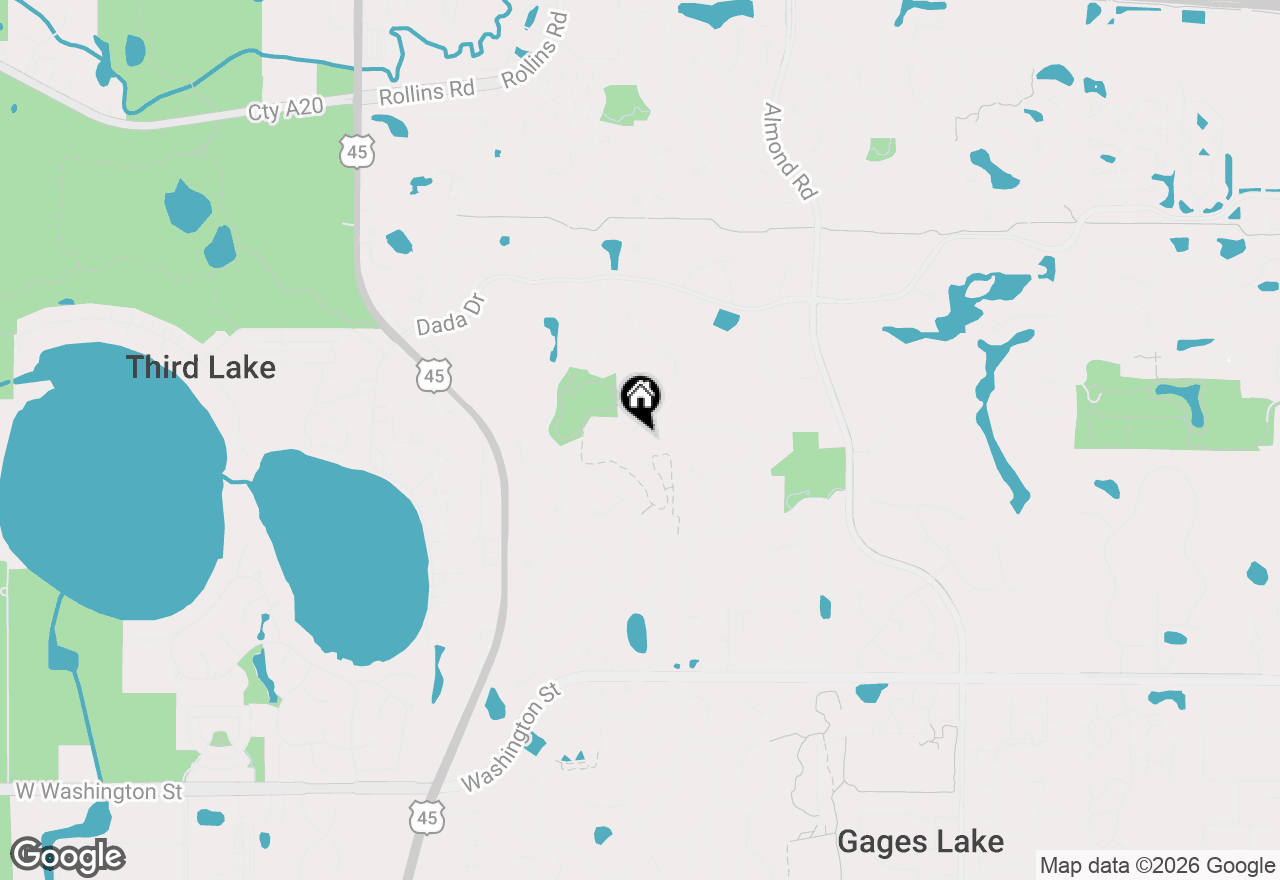 Map of 833 Blackberry Court, Gurnee, IL 60031