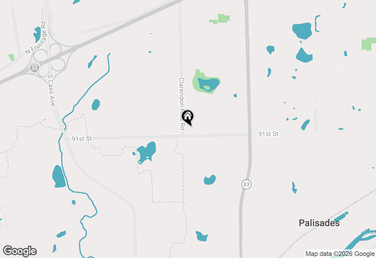 Map of 16W764 Hawthorne Court, Willowbrook, IL 60527