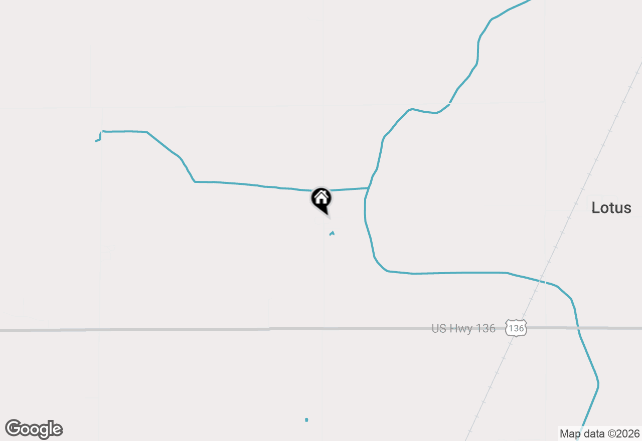 Map of 2500 N 4100 East Road, Bellflower, IL 62174