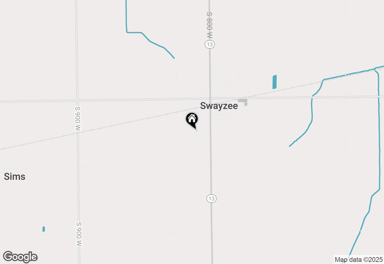 Map of 207 W Lincoln Street, Swayzee, IN 46986