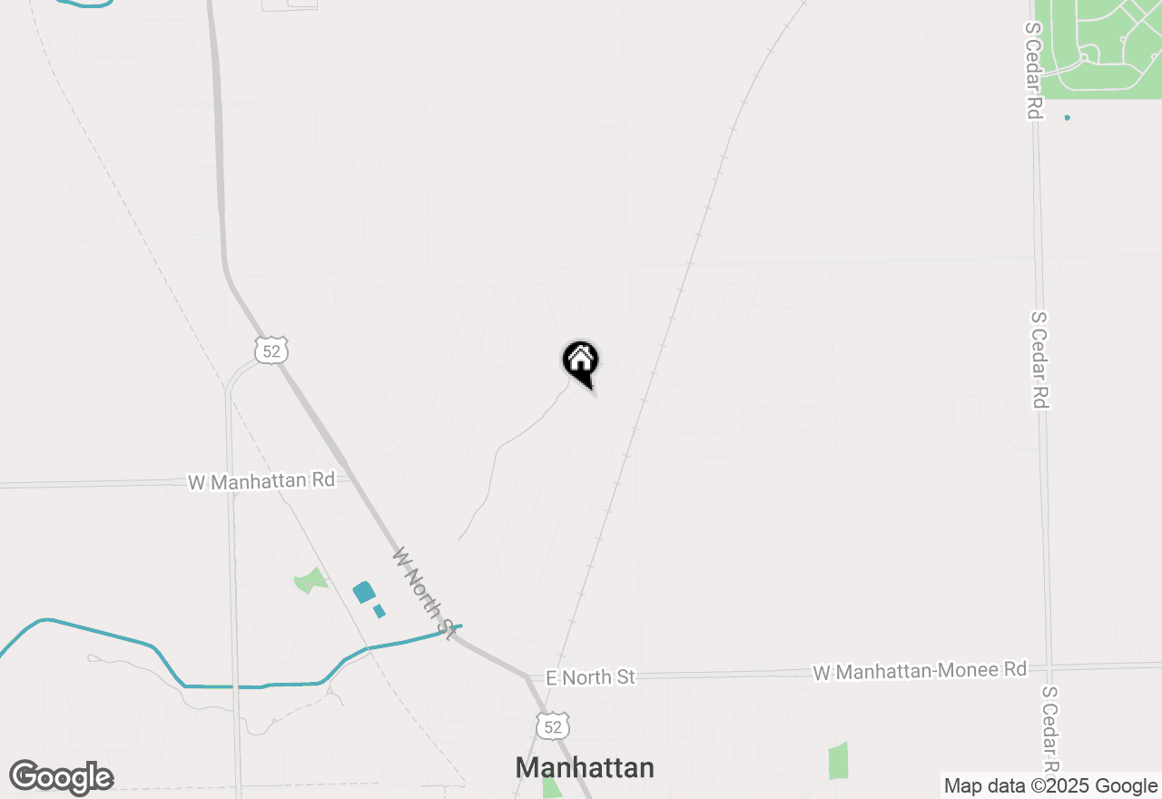 Map of 15360 Kenmare Circle, Manhattan, IL 60442