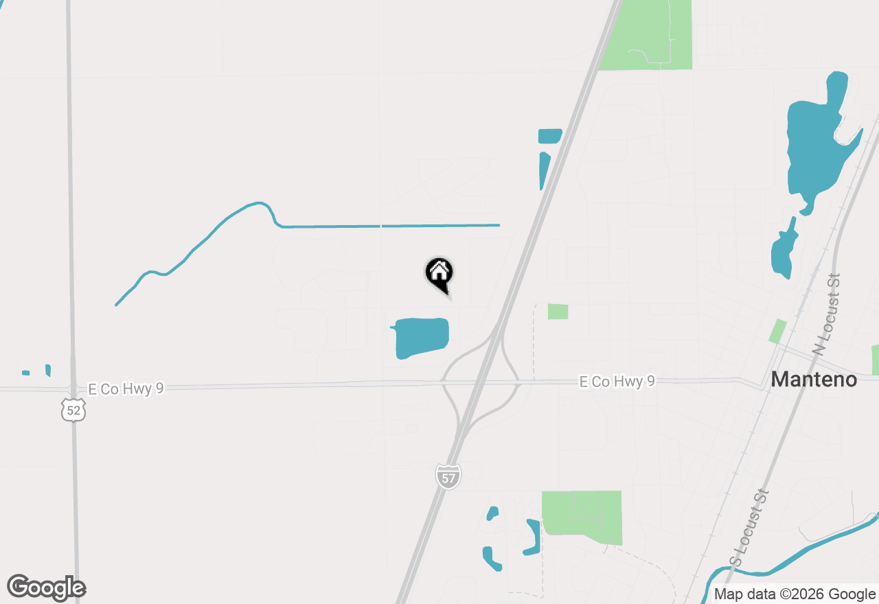 Map of 1023 W Longfellow Drive, Manteno, IL 60950