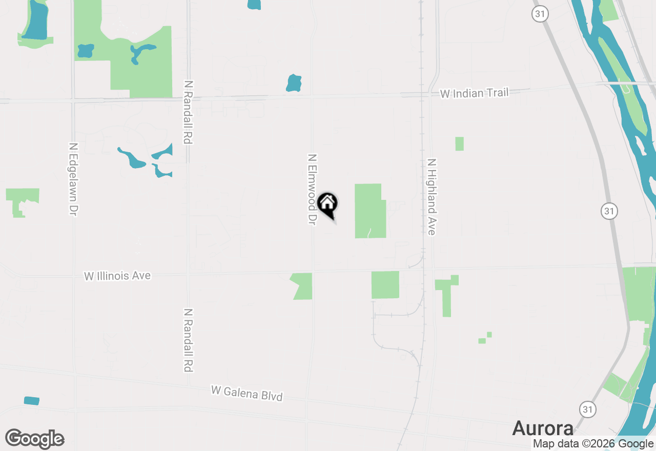 Map of 824 Foran Lane, Aurora, IL 60506