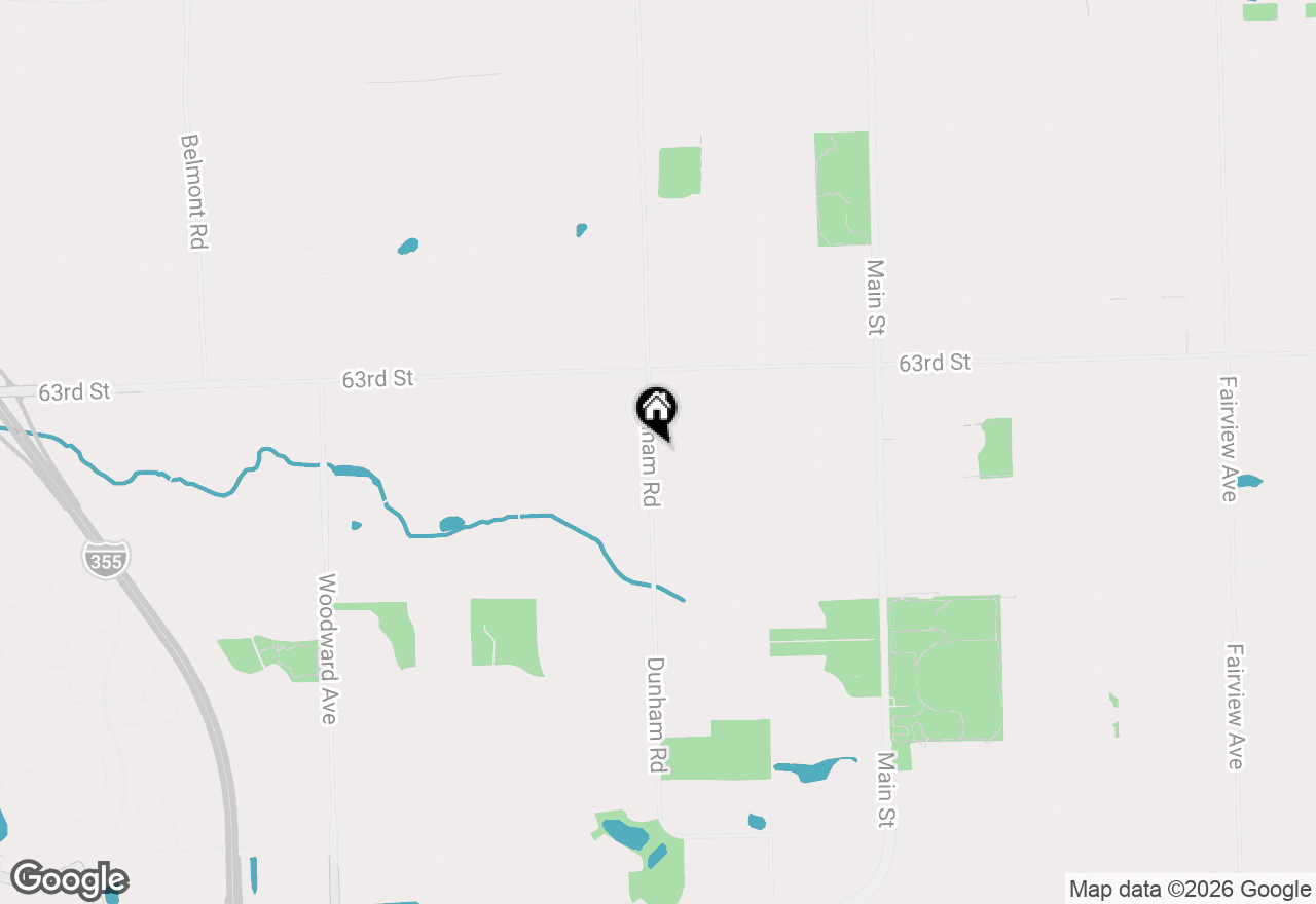 Map of 6413 Dunham Road, Downers Grove, IL 60516