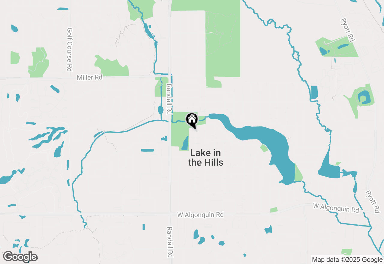 Map of 443 Village Creek Drive, Lake In The Hills, IL 60156