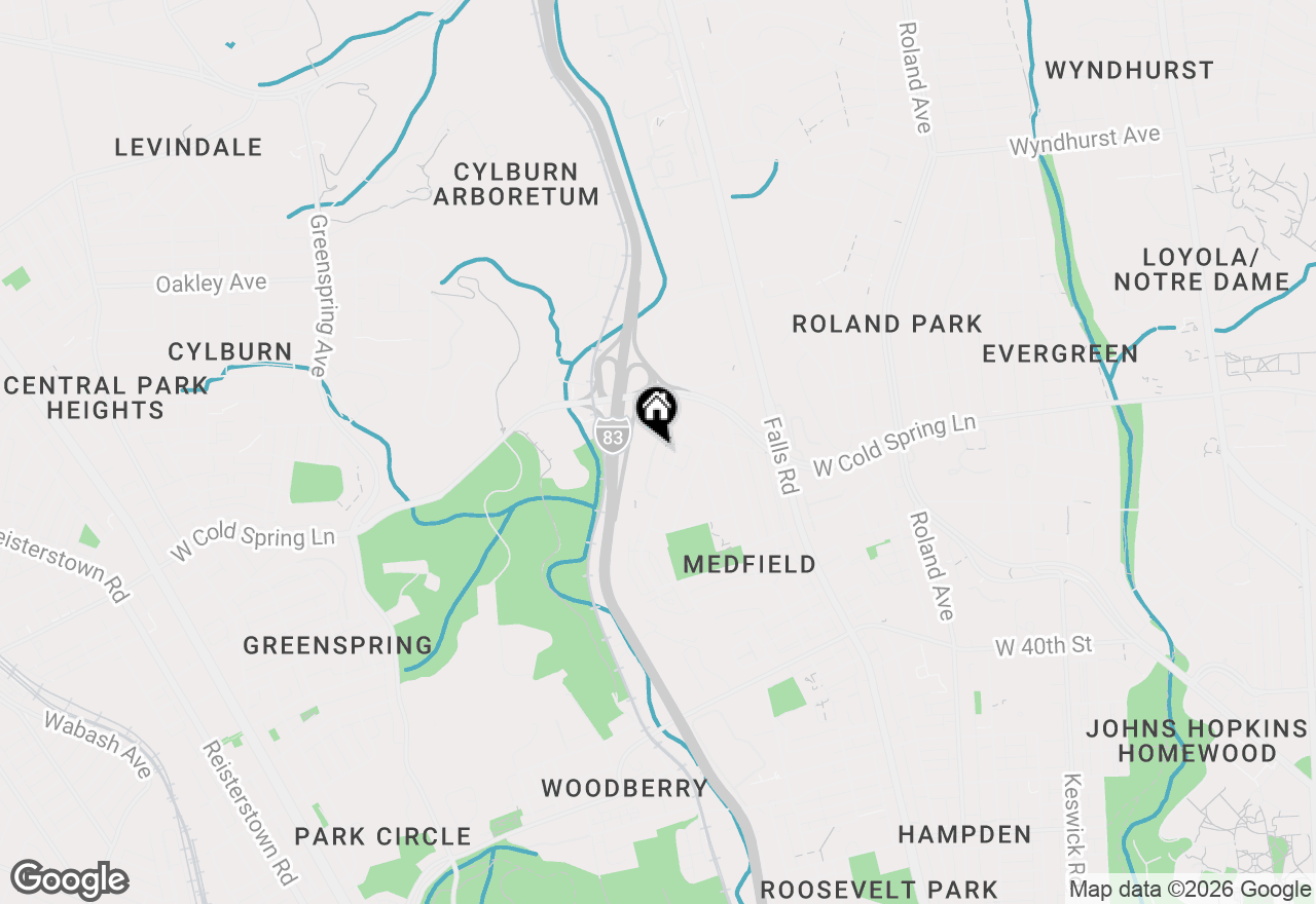 Map of 4409 Falls Bridge Drive #G, Baltimore, MD 21211