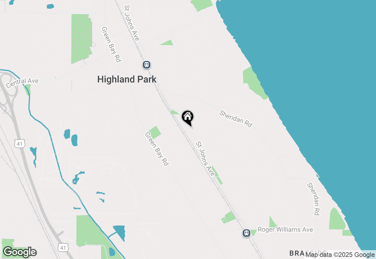 Map of 1314 Saint Johns Avenue, Highland Park, IL 60035