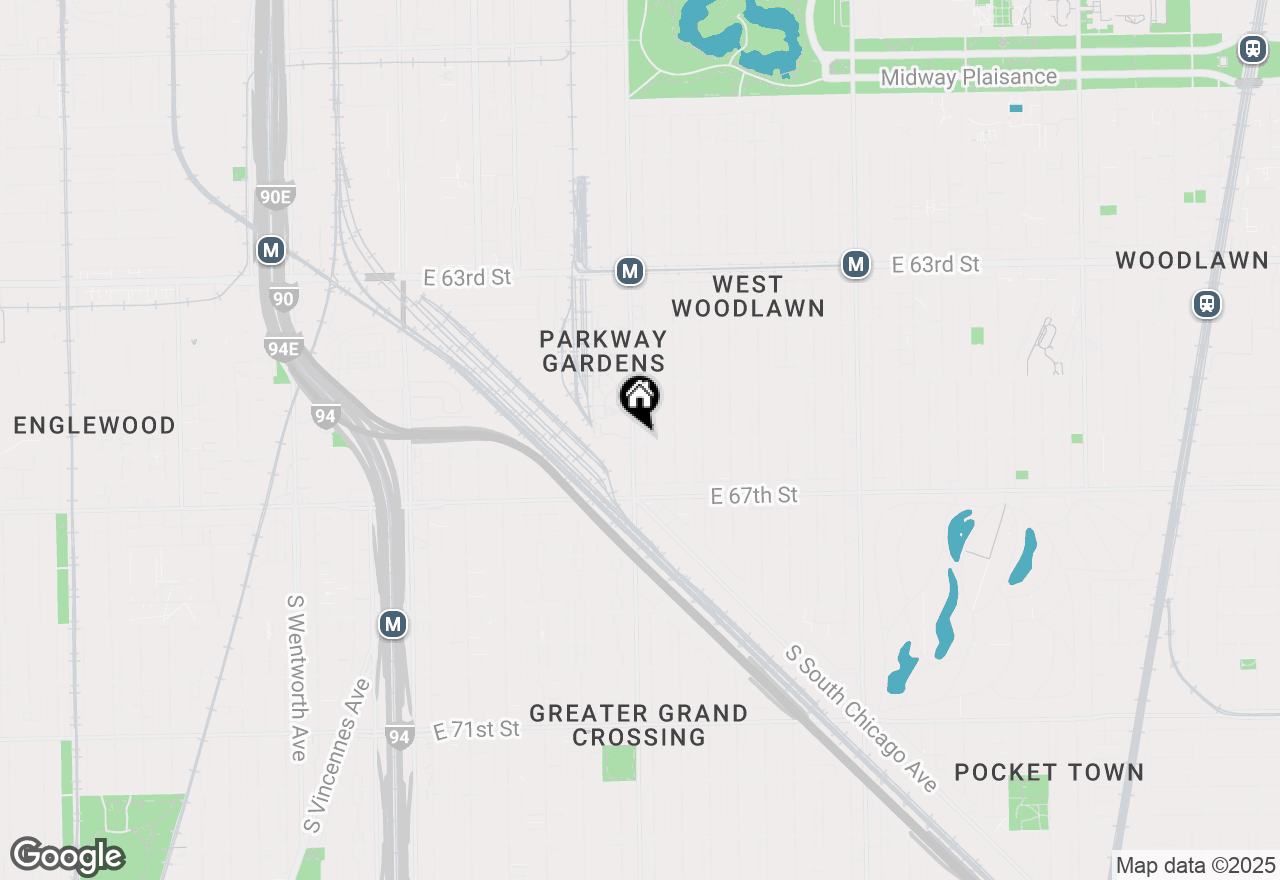 Map of 406 E 66th Street #3E, Chicago, IL 60637