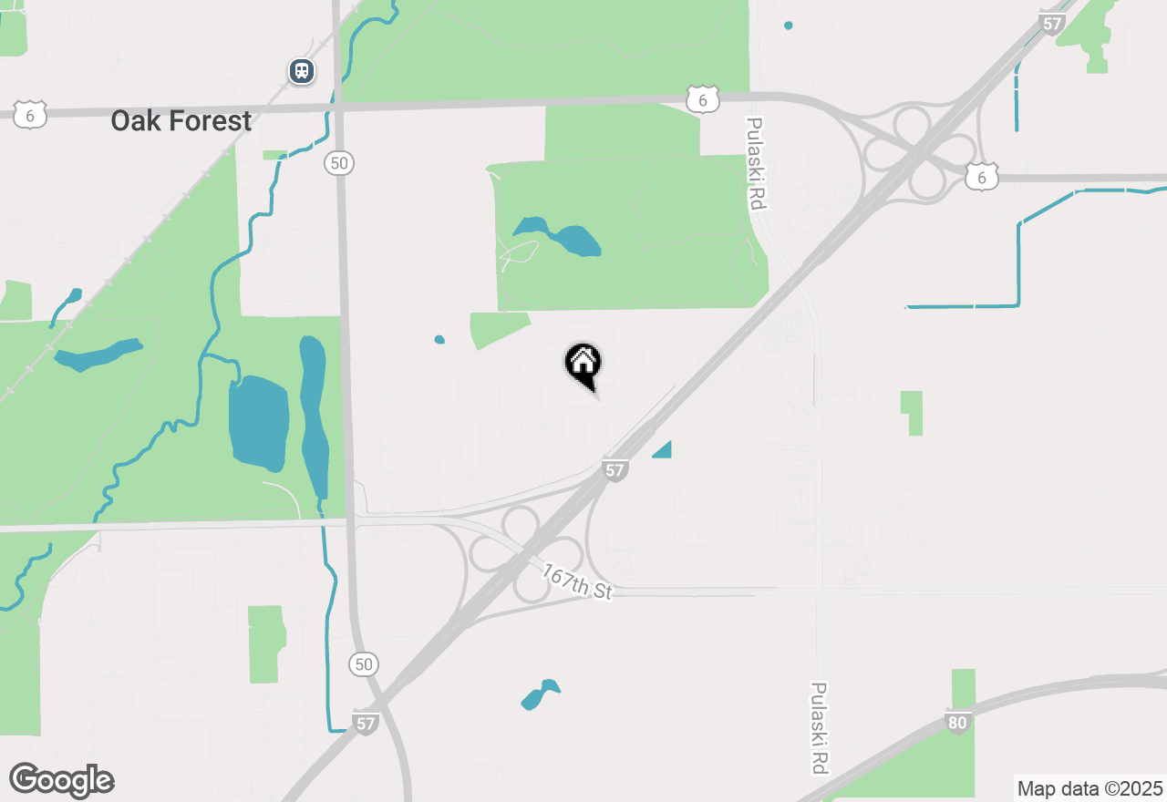 Map of 4336 Barry Lane, Oak Forest, IL 60452