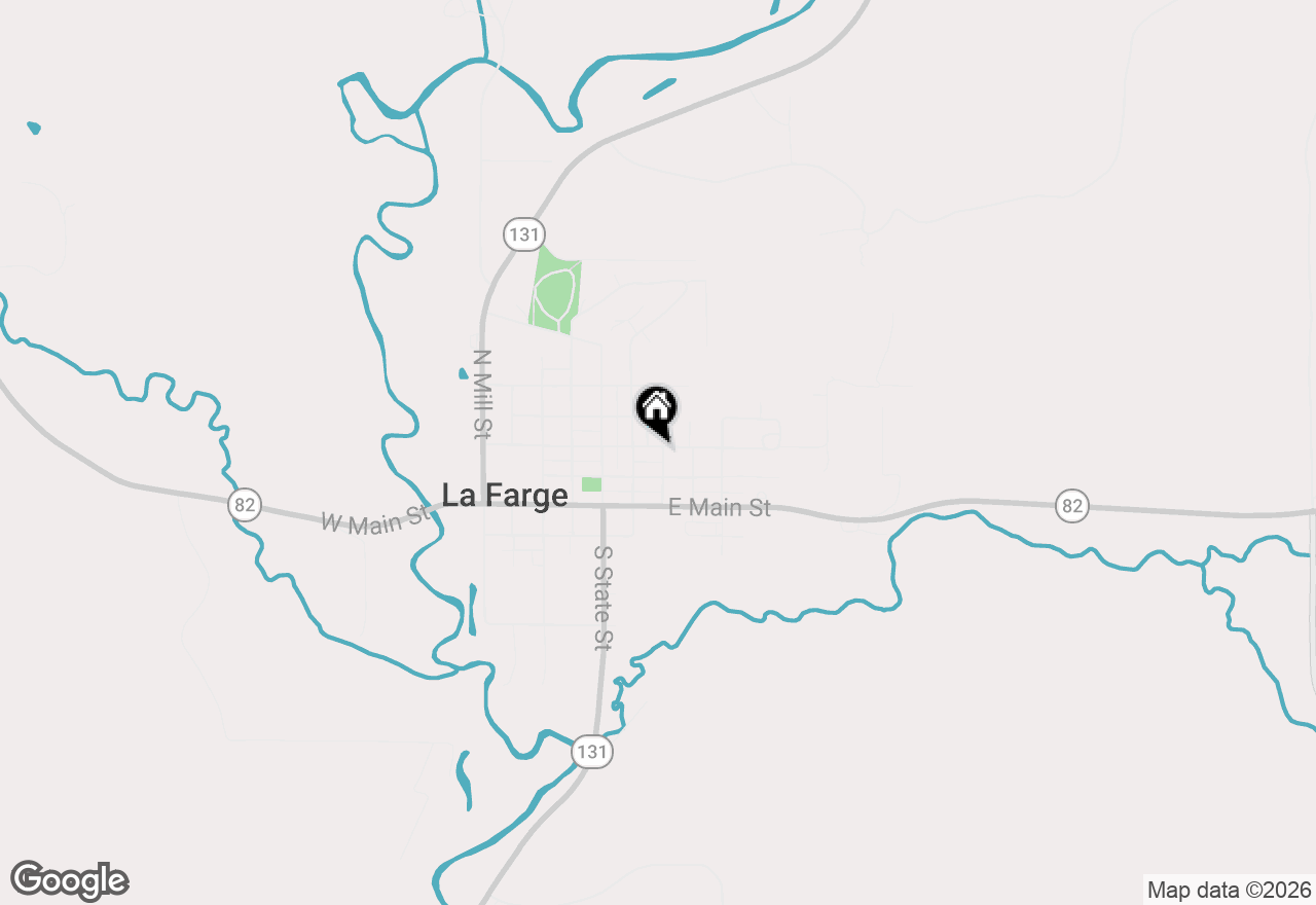 Map of 221 N Elm St, La Farge, WI 54639