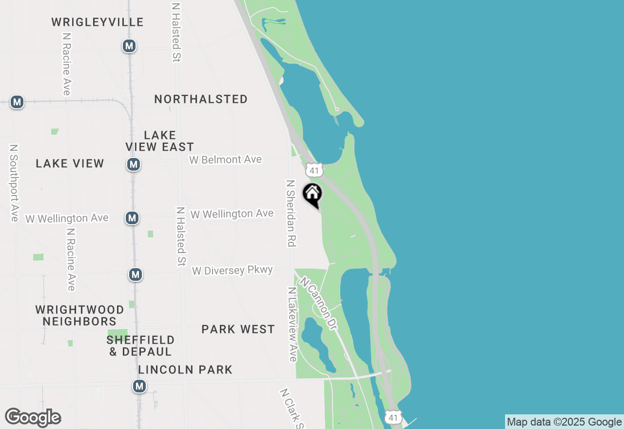 Map of 2970 N Lake Shore Drive #18D, Chicago, IL 60657