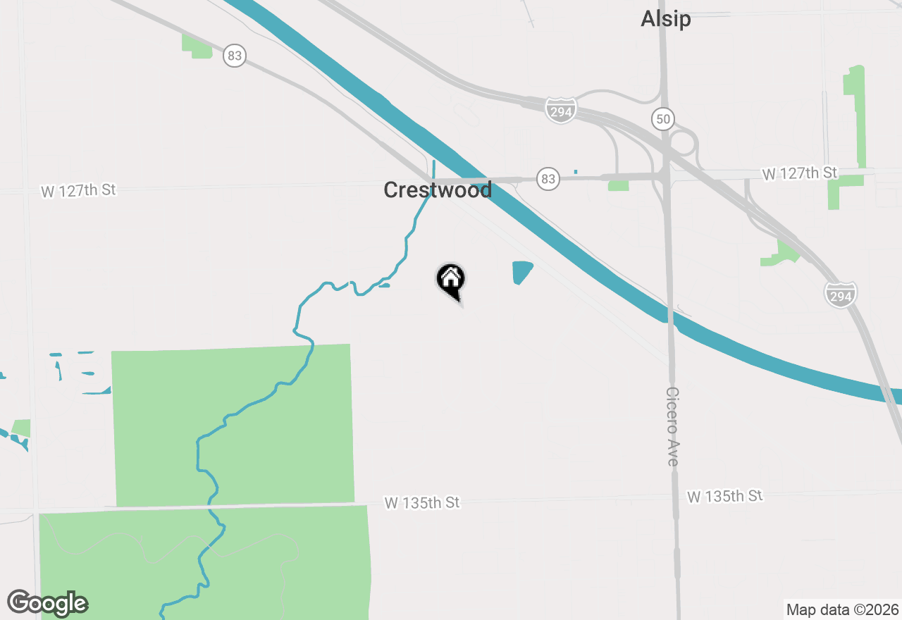 Map of 13000 Crescent Court, Crestwood, IL 60418
