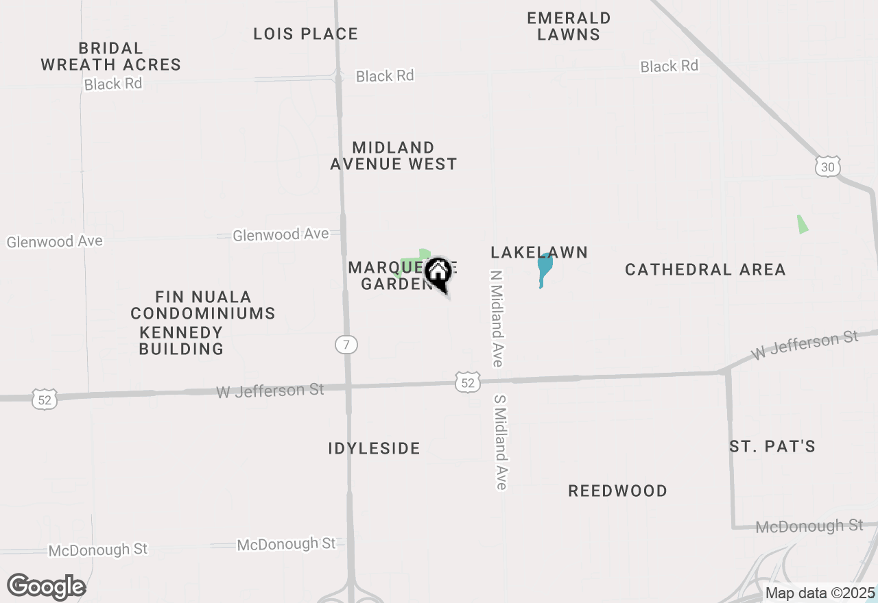 Map of 1544 Marquette Road, Joliet, IL 60435