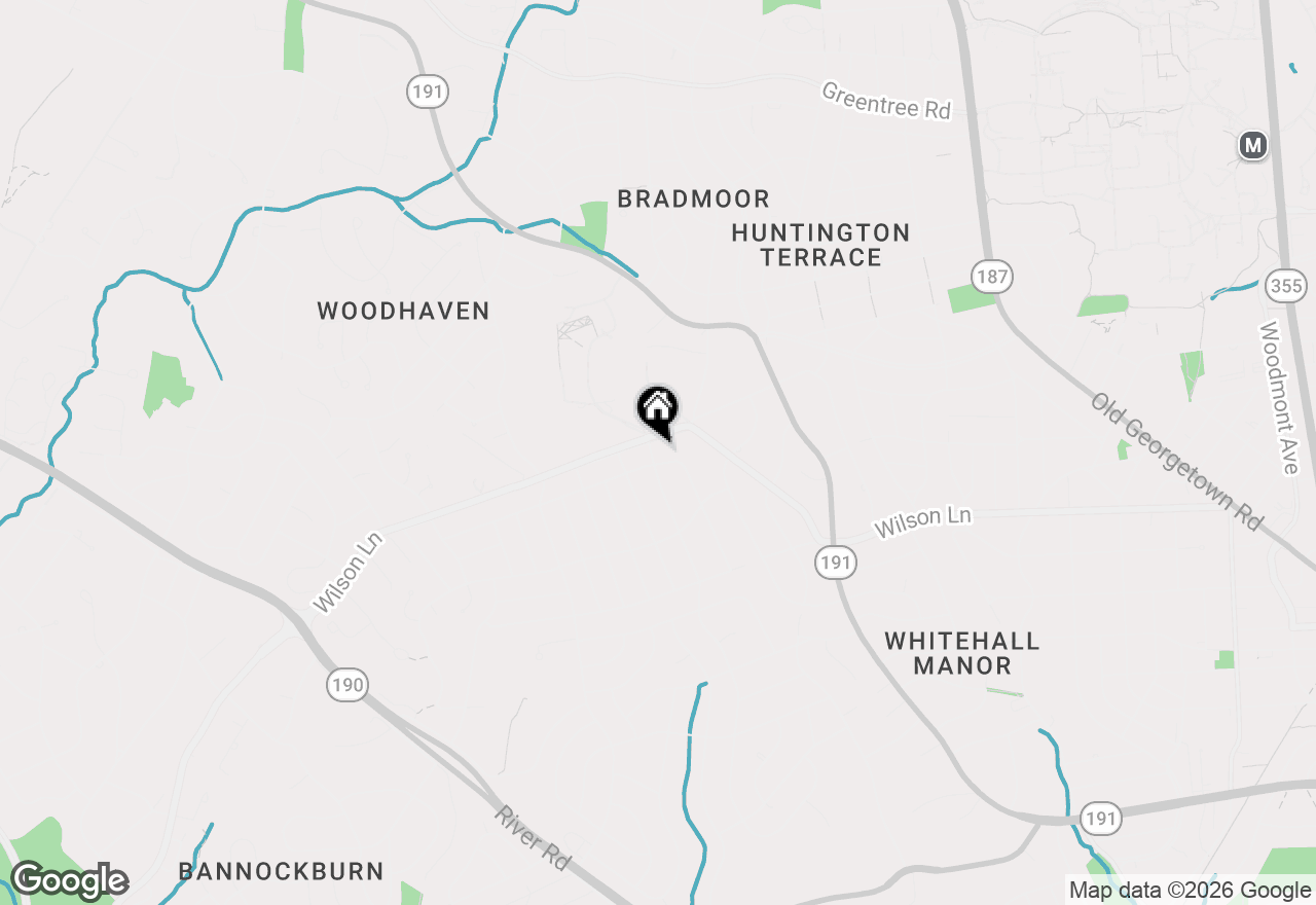 Map of 7803 Marbury Road, Bethesda, MD 20817