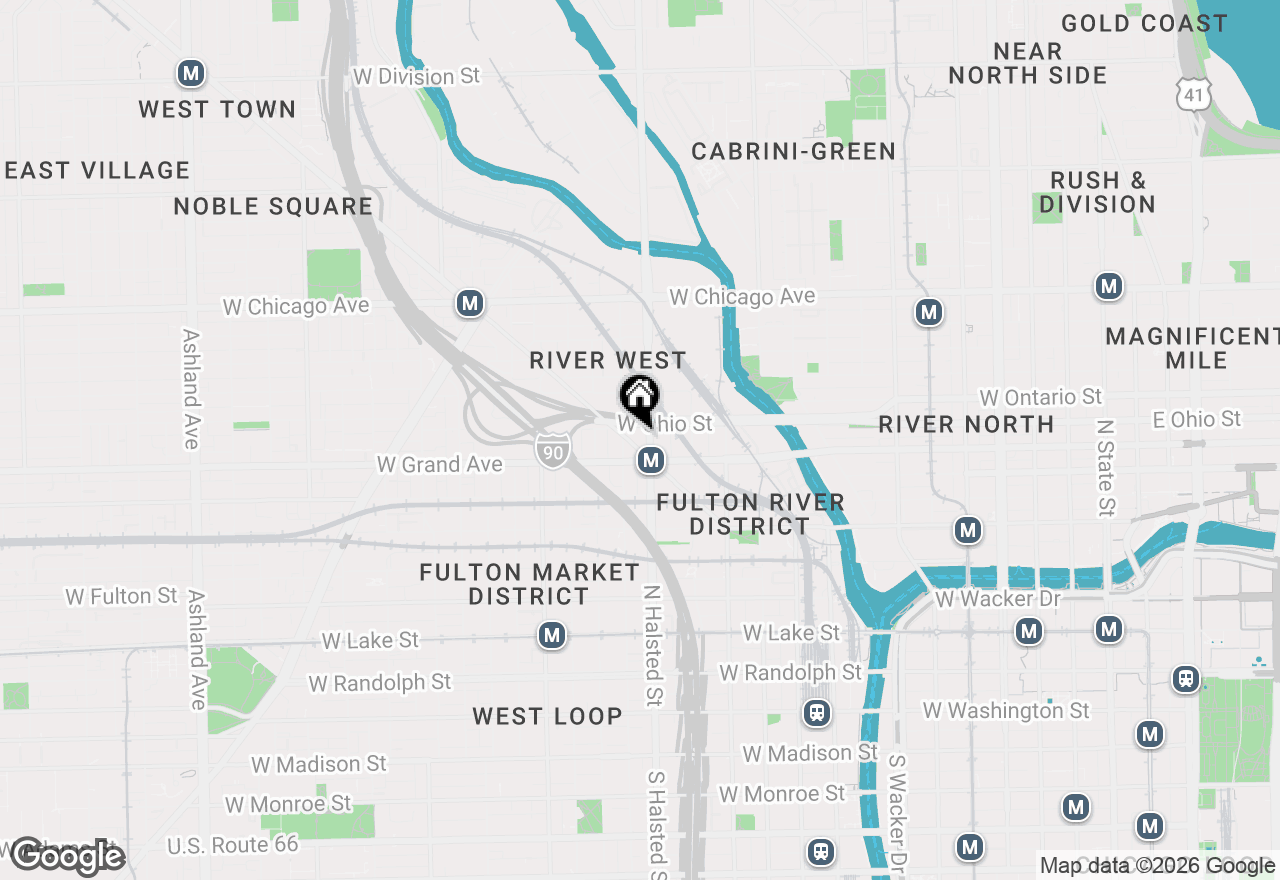 Map of 520 N Halsted Street #608, Chicago, IL 60642