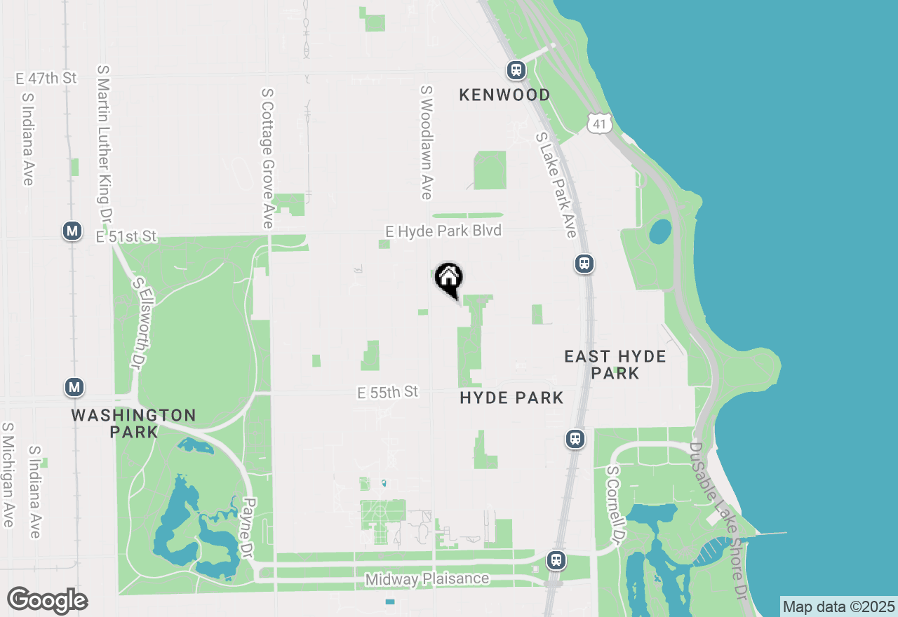 Map of 5318 S Kimbark Avenue #2, Chicago, IL 60615