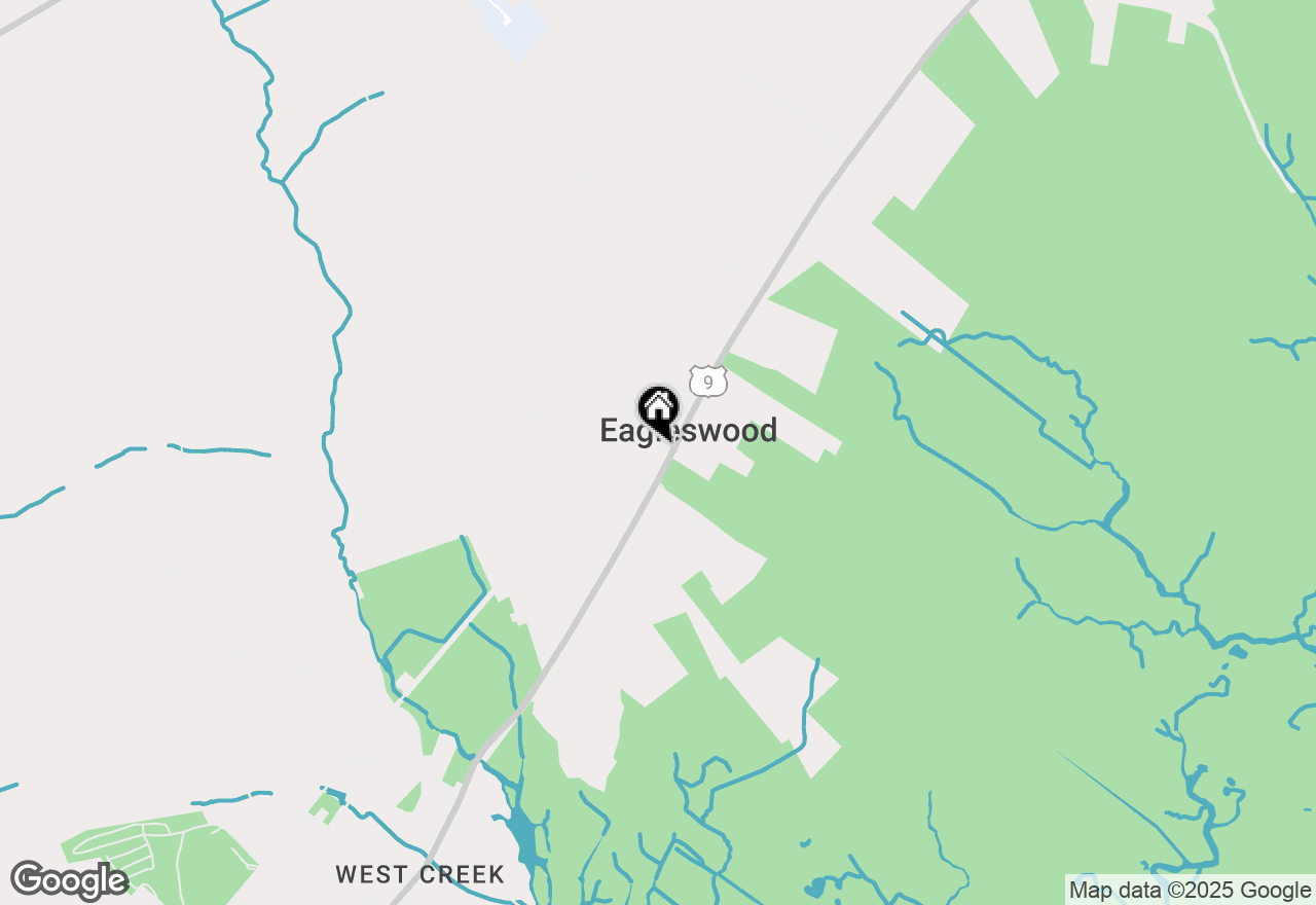 Map of 387 Main Street, West Creek, NJ 08092