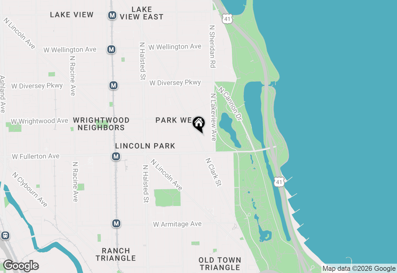 Map of 2467 N Clark Street #2, Chicago, IL 60614