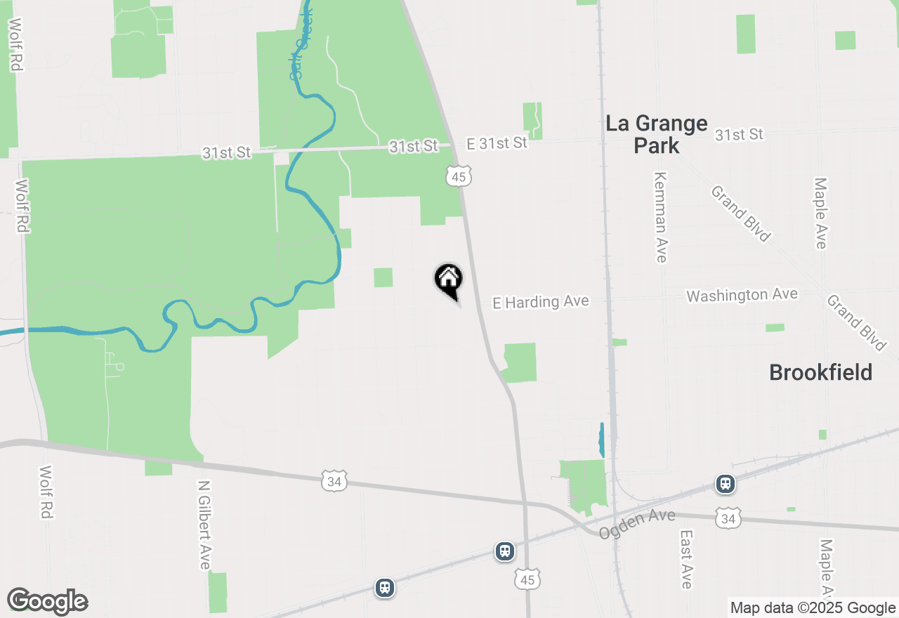 Map of 312 W Harding Avenue, La Grange Park, IL 60526