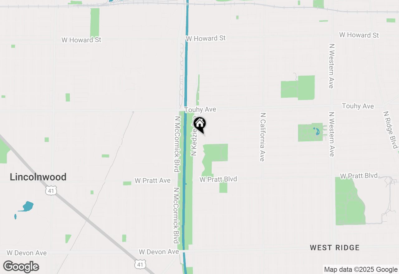 Map of 7033 N Kedzie Avenue #1101, Chicago, IL 60645