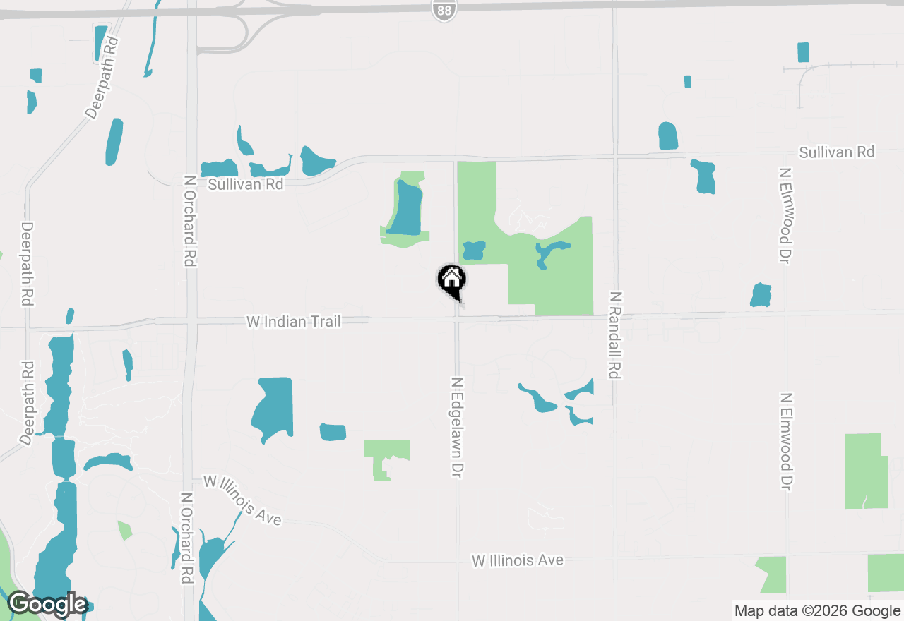 Map of 1911 Ash Court, Aurora, IL 60506
