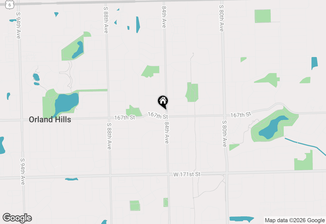 Map of 17029 Clover Drive #17029, Orland Park, IL 60467