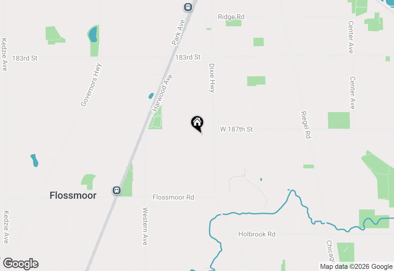 Map of 2052 Collett Lane, Flossmoor, IL 60422