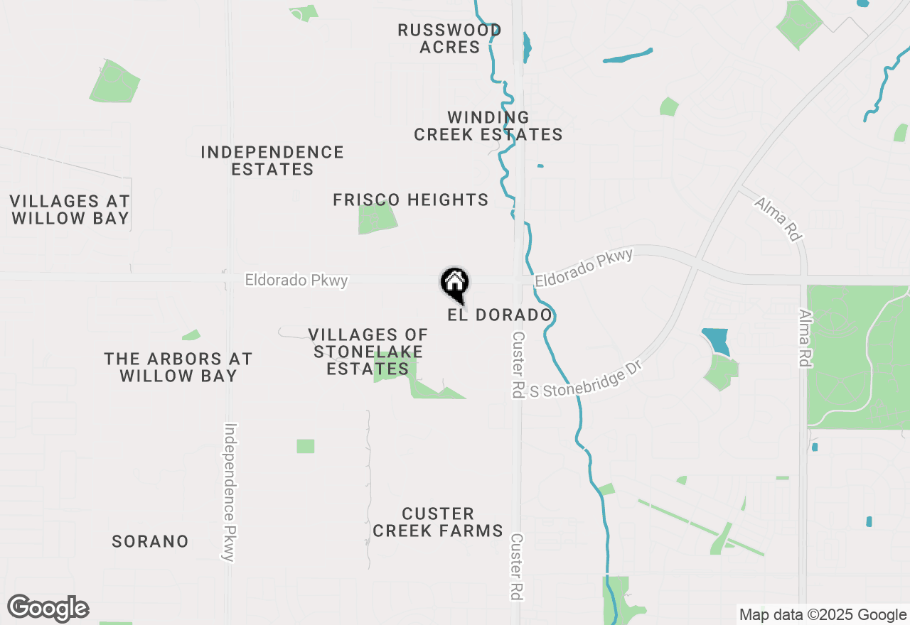 Map of 15702 Crown Cove Lane, Frisco, TX 75035