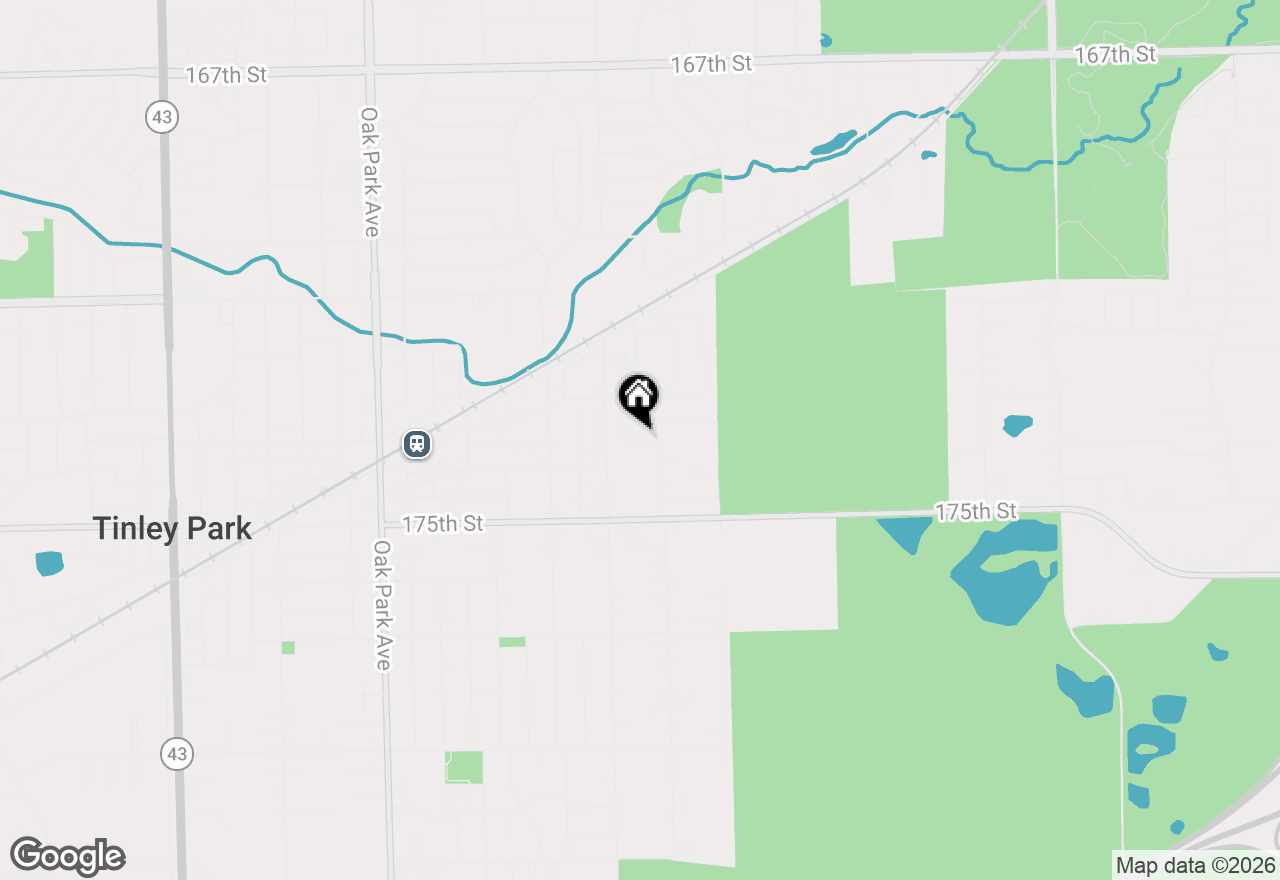 Map of 17395 Ulster Drive, Tinley Park, IL 60477