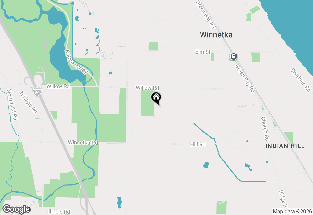 Map of 1128 Mt. Pleasant Road, Winnetka, IL 60093